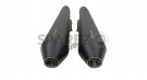 Royal Enfield GT and Interceptor 650 PoweRage Long Exhaust Silencer Black - SPAREZO